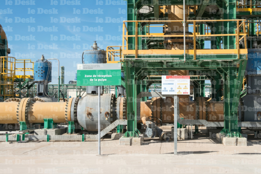 L'usine d'engrais JFC III du groupe OCP, à Jorf Lasfar.