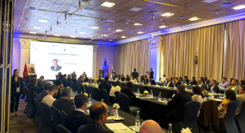 Lors de la 4e édition de la rencontre annuelle Global Talents Connect, tenue à Marrakech, le 7 avril 2026.
