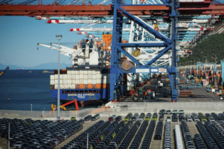 Un terminal du port Tanger Med.