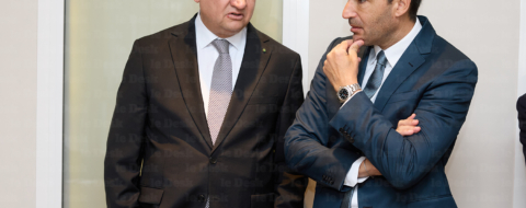 Mehdi Tazi (à droite et Mohamed Bachiri au siège de la CGEM, le 11 mai 2026.