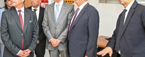 Abdellatif Ouahbi, ministre de la Justice, lors de l'inauguration du nouveau bâtiment de la section de la justice de la famille à Salé, le 4 mai 2026.