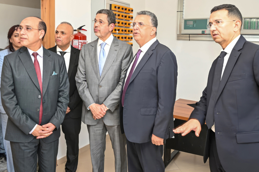 Abdellatif Ouahbi, ministre de la Justice, lors de l'inauguration du nouveau bâtiment de la section de la justice de la famille à Salé, le 4 mai 2026.
