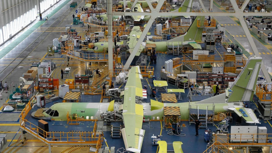 Chaine de montage du Airbus C-295