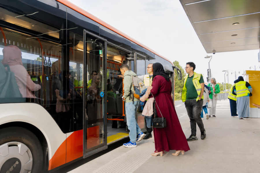 La capitale du Souss a inauguré ce jeudi 7 mai la première ligne du Bus à Haut Niveau de Service (BHNS) Amalway Trambus