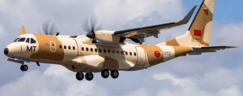 le premier Airbus C295W destiné aux Forces royales air, immatriculé CN-AMT