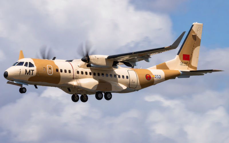 le premier Airbus C295W destiné aux Forces royales air, immatriculé CN-AMT
