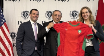 L'ambassadeur Youssef Amrani dans le New Jersey.