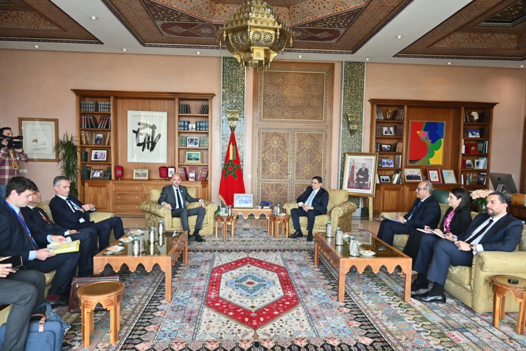 Lors de la rencontre entre Jean-Noël Barrot, ministre français de l'Europe et des Affaires étrangères, et son homologue marocain Nasser Bourita, le 20 mai 2026 à Rabat.