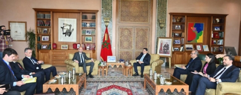 Lors de la rencontre entre Jean-Noël Barrot, ministre français de l'Europe et des Affaires étrangères, et son homologue marocain Nasser Bourita, le 20 mai 2026 à Rabat.