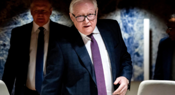 Le vice-ministre russe Sergueï Riabkov à la Conférence sur le désarmement à Genève, le 2 mars 2023.