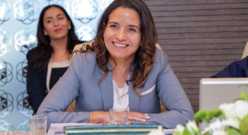 Leila Benali, ministre de la Transition énergétique et du Développement durable.