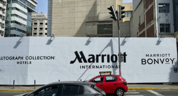 Le chantier bloqué du Marriott Bonvoy, situé dans le centre-ville de Casablanca.