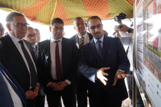 Mohamed Mehdi Bensaïd, ministre de la Jeunesse, de la Culture et de la Communication, lors de la cérémonie de lancement des travaux de la Cité internationale du cinéma à Ouarzazate, le 26 juin 2026.