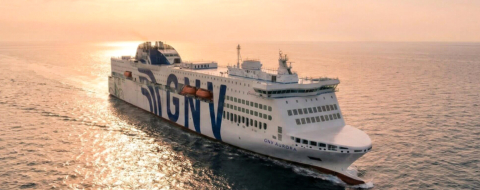 Le GNV Aurora, un des deux nouveaux navires déployés par la compagnie maritime italienne GNV sur ses liaisons Maroc-Europe.