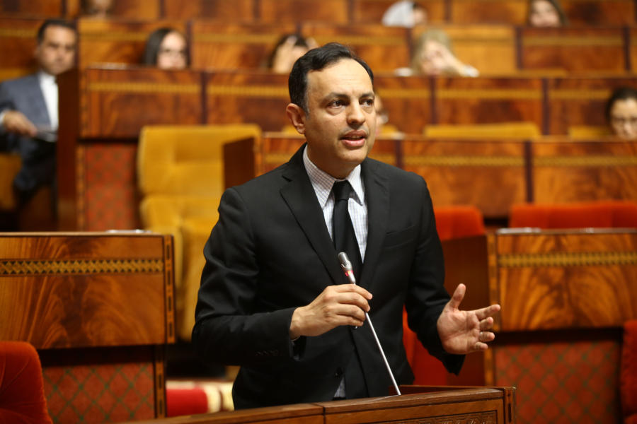 le ministre de l'Inclusion économique, de la Petite entreprise, de l'Emploi et des Compétences, Younes Sekkouri