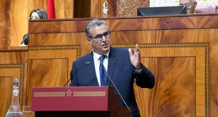 Aziz Akhannouch au Parlement, le 8 juin 2026.