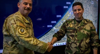 Un militaire marocain de la FIS à Kiryat Gat.