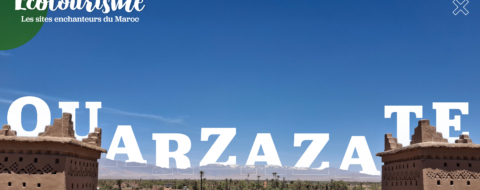 Vue d'ensemble de l'une des oasis d'Ouarzazate.