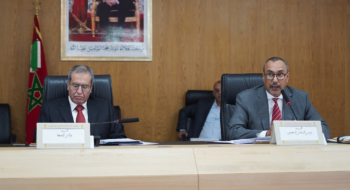 Le président du conseil communal de Dakhla-Oued Eddahab, Yanja El Khattat, et wali de la région, Ali Khalil. Crédit : DR