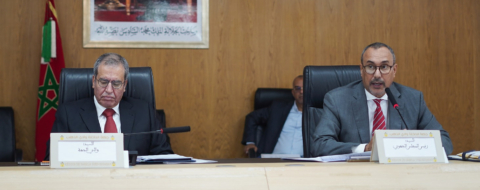 Le président du conseil communal de Dakhla-Oued Eddahab, Yanja El Khattat, et wali de la région, Ali Khalil. Crédit : DR