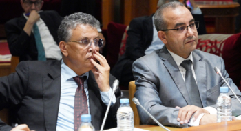 Le ministre de la Justice, Abdellatif Ouahbi, lors de la réunion de la commission de la justice de la Chambre des représentants pour la deuxième lecture du projet de loi relatif à l'organisation de la profession d'avocat, le 2 juillet 2026.