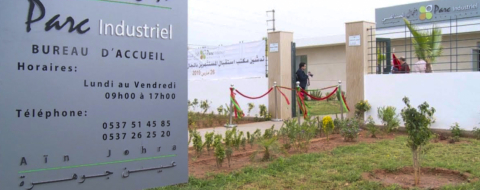 Le bureau d’accueil du Parc industriel d’Aïn Johra à Khémisset.