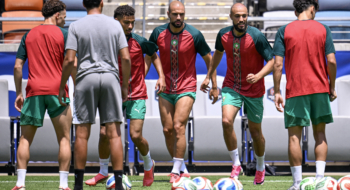 Mondial 2026 : séance d’entraînement du Maroc avant le huitième de finale contre le Canada