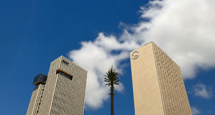 Les sièges d'Attijariwafa bank et de BCP à Casablanca Finance City.