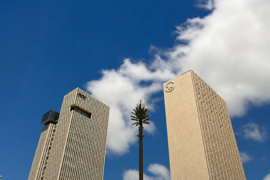 Les sièges d'Attijariwafa bank et de BCP à Casablanca Finance City.