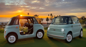 Les deux versions de la Fiat Topolino commercialisées aux États-Unis. Crédit : Fiat