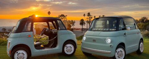 Les deux versions de la Fiat Topolino commercialisées aux États-Unis. Crédit : Fiat