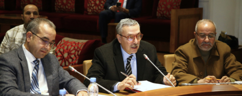 Lors de la réunion de la commission de justice de la Chambre des représentants pour l'examen du projet de loi organisant la profession d'adoul, en janvier 2026.
