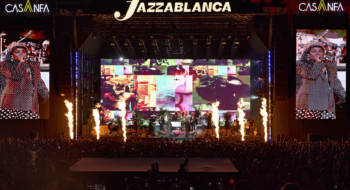 L'artiste américaine Lauryn Hill sur la scène Anfa Park, dans le cadre du festival Jazzablanca, le 10 juillet 2026.