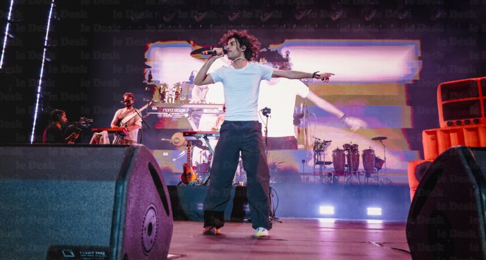Le rappeur franco-espagnol Ino Casablanca, lors de son concert sur la scène Anfa Park, le 8 juillet 2026, dans le cadre du Festival Jazzablanca.