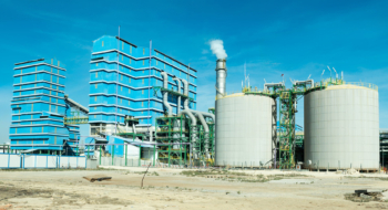 Une installation industrielle d'OCP Nutricrops à Jorf Lasfar.