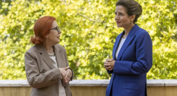 Leila Benali, ministre de la Transition énergétique et son homologue portugaise Maria da Graça Carvalho.