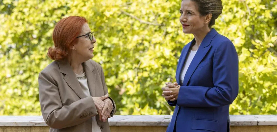 Leila Benali, ministre de la Transition énergétique et son homologue portugaise Maria da Graça Carvalho.
