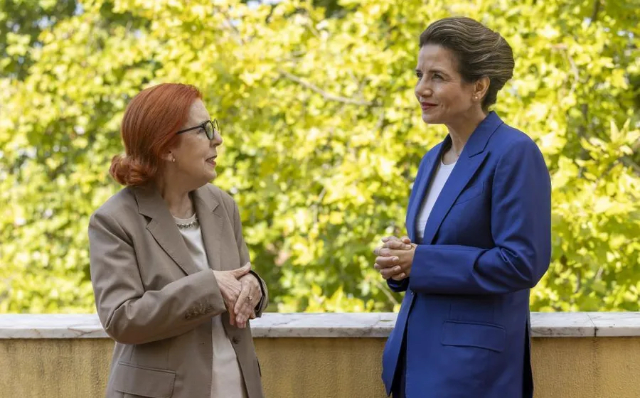 Leila Benali, ministre de la Transition énergétique et son homologue portugaise Maria da Graça Carvalho.