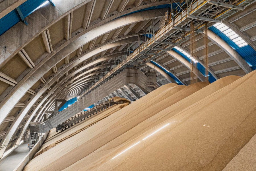 Un complexe de stockage de fertilisants du groupe OCP à Jorf Lasfar.
