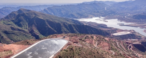 Le site retenu pour la future Station de transfert d’énergie par pompage El Menzel, située à environ 35km au sud-est de Séfrou. Crédit : ONEE