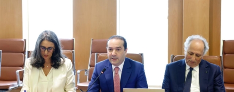 Mohamed Chaouki, président du RNI, Nadia Fettah Alaoui, ministre de l'Économie et des Finances, et Mohamed Saâd Berrada, ministre de l'Éducation nationale, lors de leur rencontre avec le directoire de la CGEM, le mercredi 15 juillet.